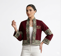 Fully Lined Dark Red Coat
