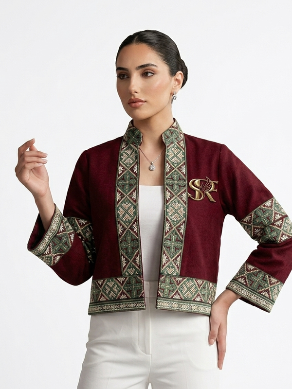 Fully Lined Dark Red Coat