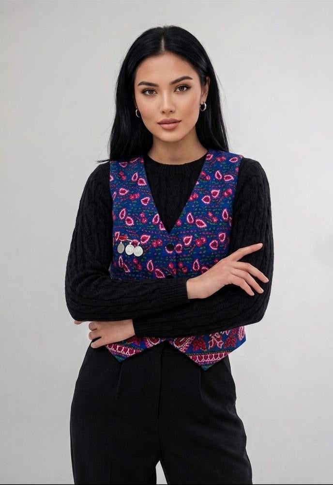 Gulnegar Modern Purple Vest