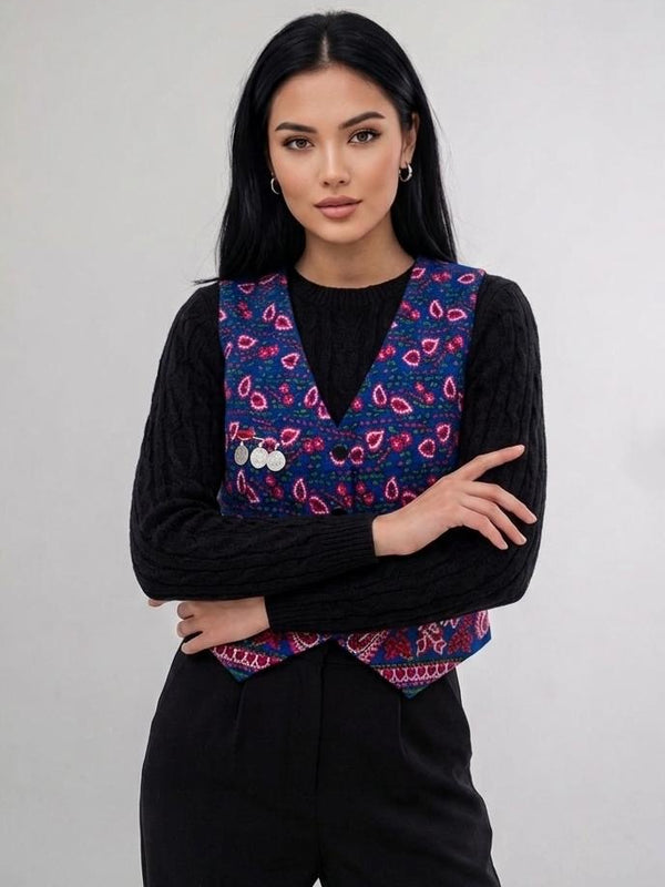 Gulnegar Modern Purple Vest
