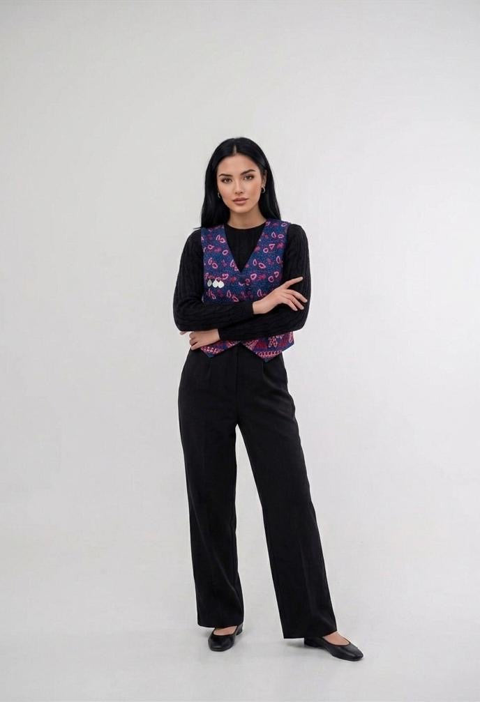 Gulnegar Modern Purple Vest