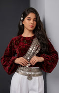 Gulnegar Deep Red Silk