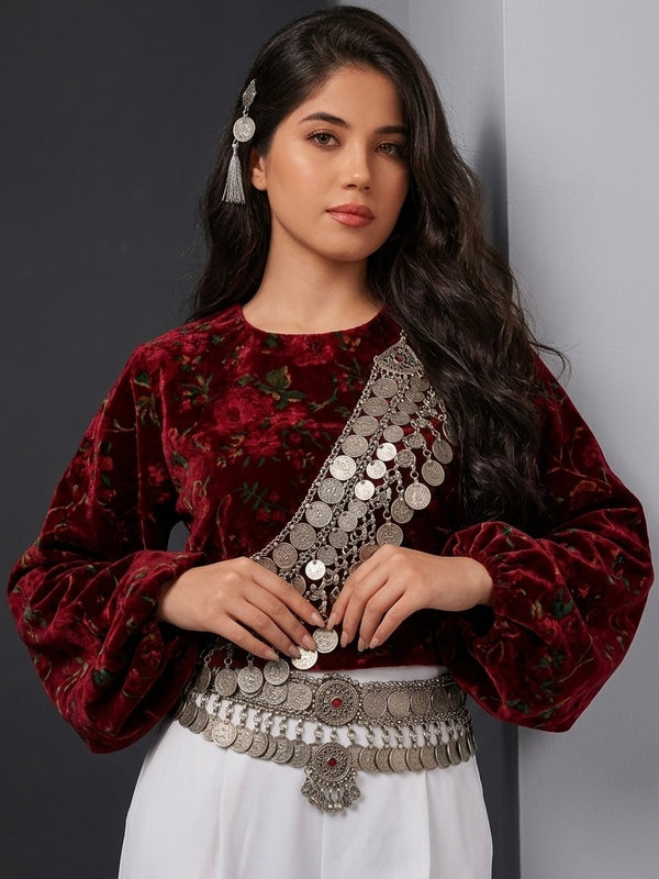 Gulnegar Deep Red Silk