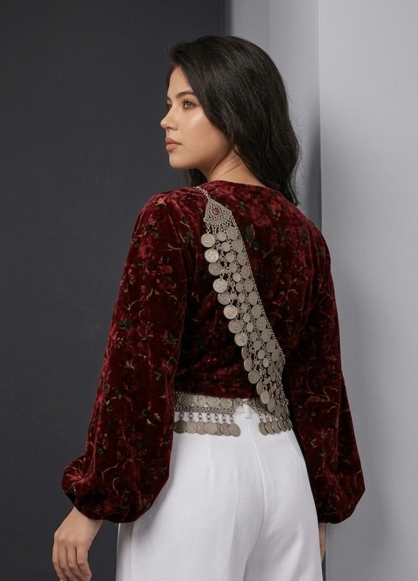 Gulnegar Deep Red Silk
