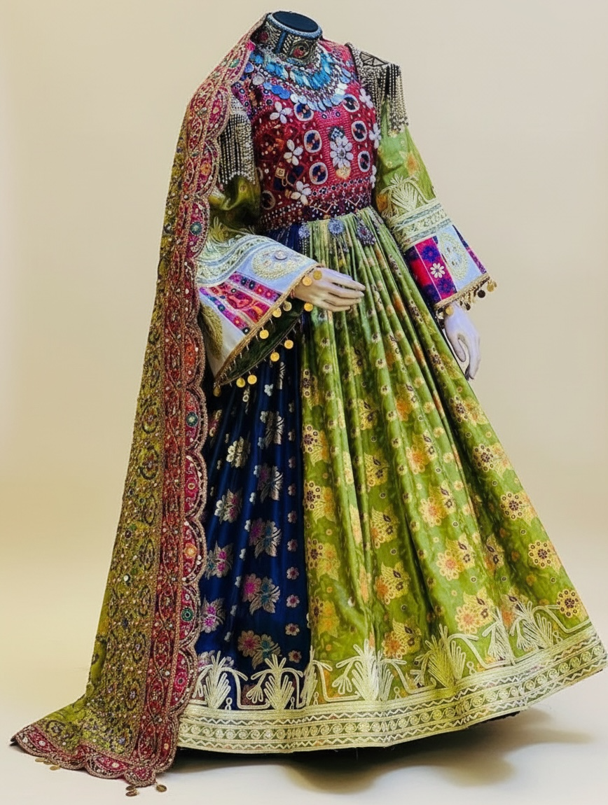 Emerald Horizon Traditional Gown