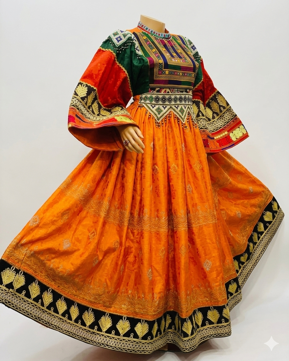 Burnt Orange Silk