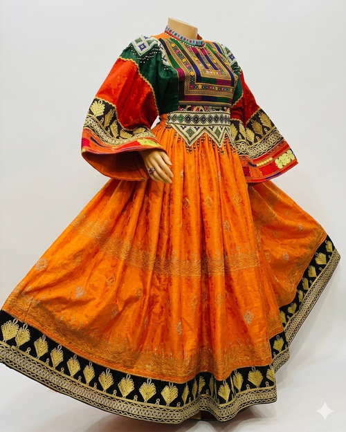 Burnt Orange Silk