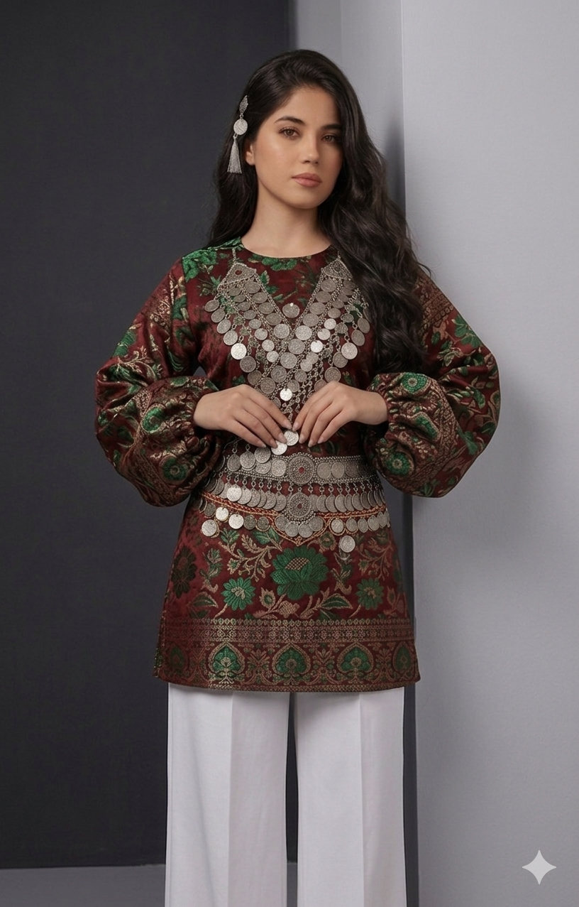 Gulnegar Deep Green Silk