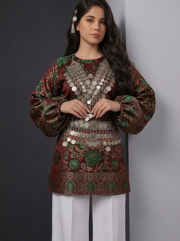 Gulnegar Deep Green Silk